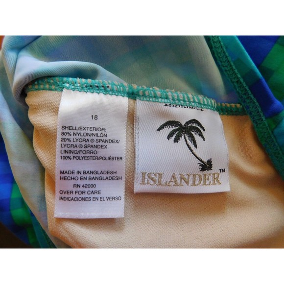 ISLANDER One Piece SWIMSUIT Swim wear Size 18 High Cut Beautiful - Picture 4 of 5